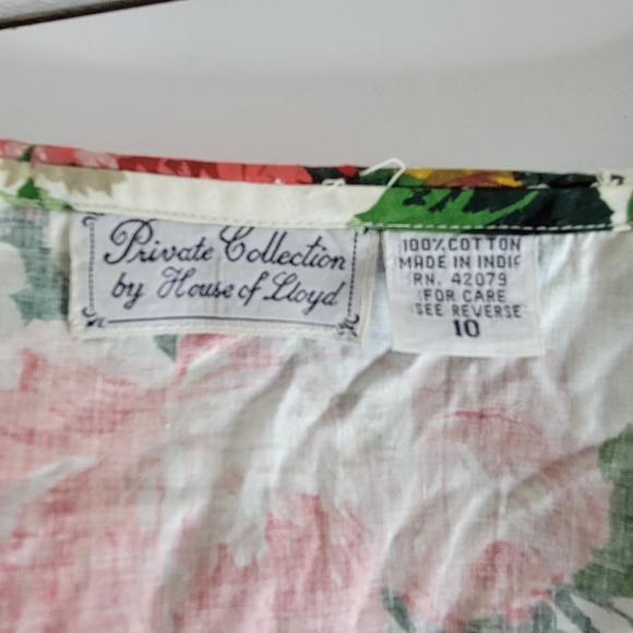 Vintage Private Collection by House of Lloyd 2 Piece skirt set Cotton Size 10 - Picture 10 of 12